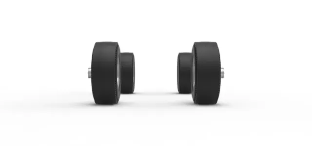 Wheel Set of Vintage AWD dragster Scale 1:25 — Image 4 of 12