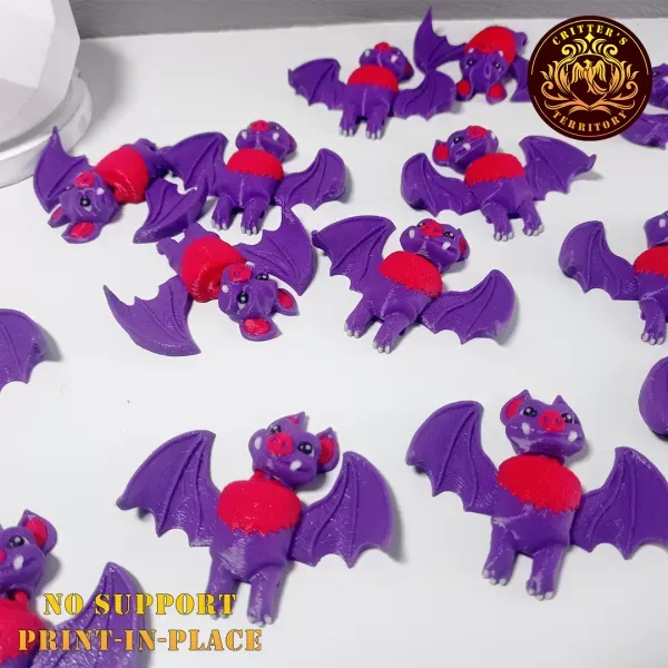 Flexi Mini Bat | Halloween Special | No support | Print in Place — Image 3 of 6
