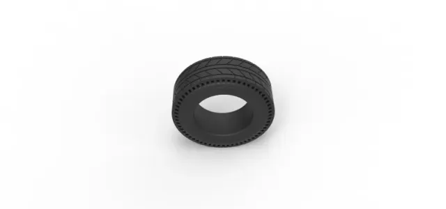 Diecast rear tire of vintage dragster Version 6 Scale 1:25 — Image 6 of 8