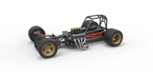 Supermodified front engine race car Base Scale 1:25