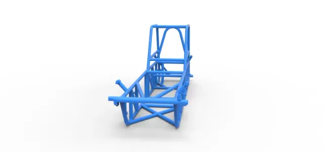 Frame of Vintage Dirt Modified stock car Version 2 Scale 1:25 — Image 4 of 17