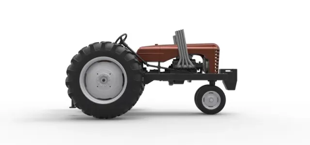 Vintage Small block Pulling tractor Version 4 Scale 1:25 — Фото 19 из 30