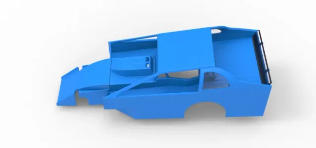 Shell of Northeast Dirt Modified stock car Version 2 Scale 1:25 — Фото 8 из 24