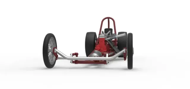 Vintage Front engine dragster Base Version 6 Scale 1:25 — Image 6 of 30