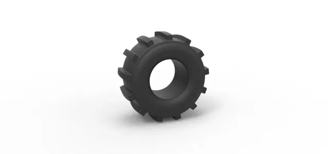 Diecast dirt dragster rear tire 8 Scale 1:25 — Фото 8 из 8