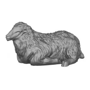 Sitting Sheep 3D Print Model