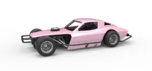 Vintage Asphalt Modified stock car V3 Scale 1:25