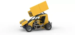 Winged 600 Micro sprint car Scale 1:25