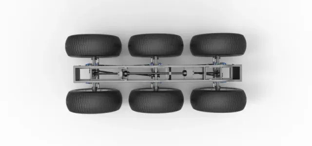 Diecast Chassis of 6x6 Monster Truck Version 3 Scale 1:25 — Фото 11 из 25