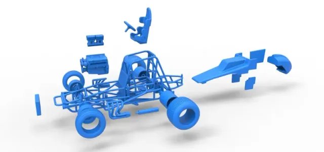 Vintage Sprint car Scale 1:25 — Фото 26 из 30