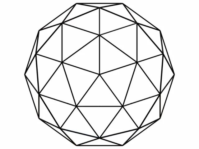 Wireframe Shape Geodesic Polyhedron Sphere — Фото 2 из 8