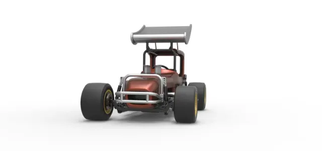 Vintage Winged Supermodified stock car Scale 1:25 — Фото 6 из 31