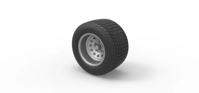 Wheel of Vintage Dirt race car V4 Scale 1:25 — Фото 7 из 12