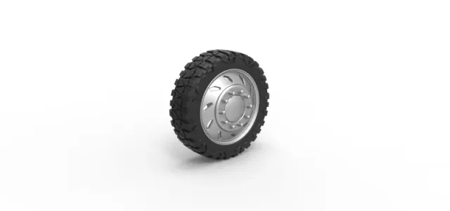 10 Triangular Hole front semi wheel for pickup V3 Scale 1:25 — Фото 2 из 12