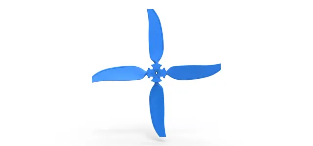 4 Blade Propeller of Drag racing Airboat Scale 1:25 — Image 9 of 9
