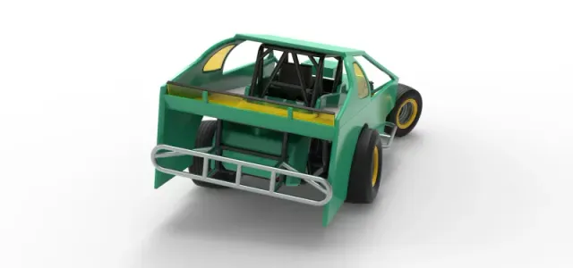 Northeast Dirt Modified stock car while turning V2 Scale 1:25 — Фото 18 из 30