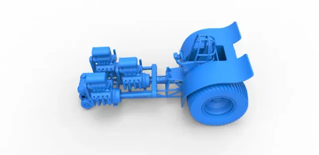 Diecast Pulling tractor with 3 engines V8 Version 4 1:25 — Фото 19 из 31