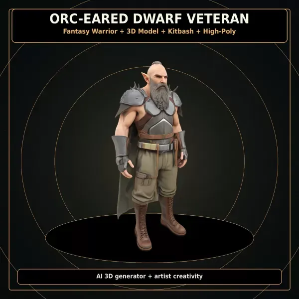 Dwarf Heroes Fantasy Warrior Kitbash Pack – High-Poly 10 Char — Фото 16 из 22
