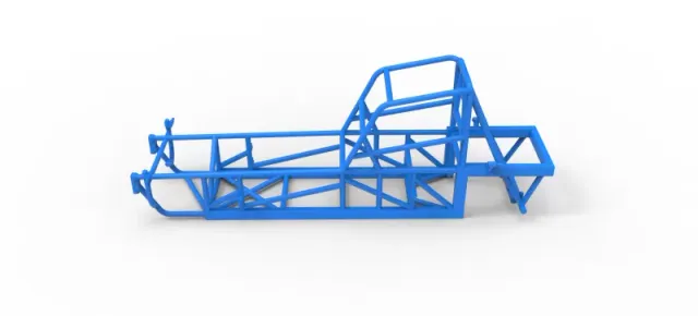 Frame of Vintage Dirt Modified stock car Version 4 Scale 1:25 — Фото 7 из 17