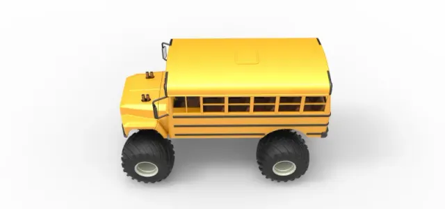 Vintage School bus Monster Truck Scale 1:25 — Фото 10 из 26