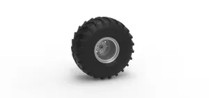 Rear wheel from Mud dragster Scale 1:25