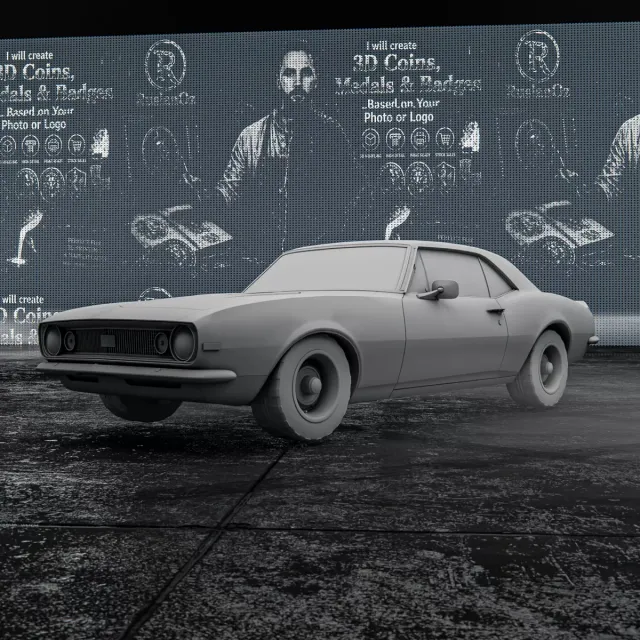 Chevrolet Camaro SS 1967 – 3D Printable Car Model — Фото 9 из 9