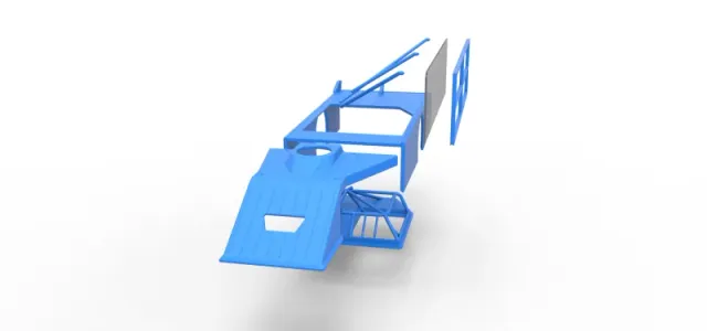 Shell of Asphalt Modified stock car with side wing Scale 1:25 — Image 22 of 27