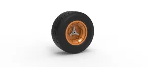 Wheel of Vintage Dirt race car V7 Scale 1:25
