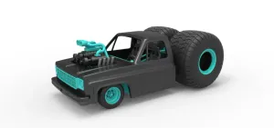 Diecast Concept dragster truck Scale 1:25