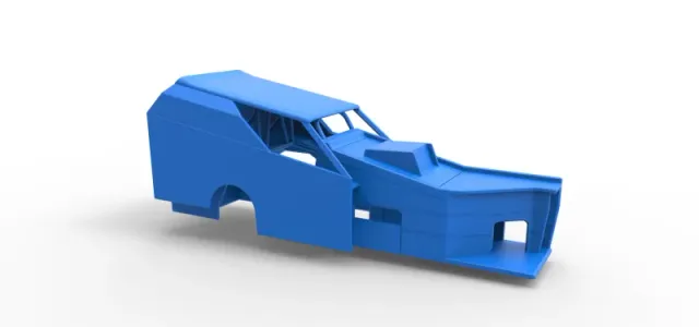Shell of Vintage Dirt Modified stock car Version 7 Scale 1:25 — Фото 16 из 28