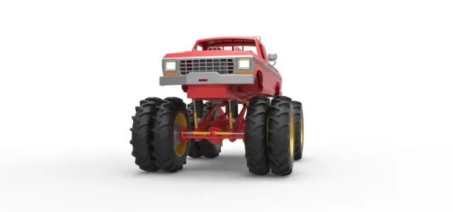 Vintage Monster Truck with double wheels Scale 1:25 — Фото 6 из 31