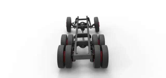 Chassis of Vintage GATR Racing Semi truck Scale 1:25 — Фото 13 из 23