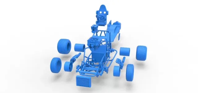 Vintage Sprint car Scale 1:25 — Фото 28 из 30