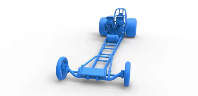 Front engine dragster with double supercharged V8 Scale 1:25 — Фото 14 из 31