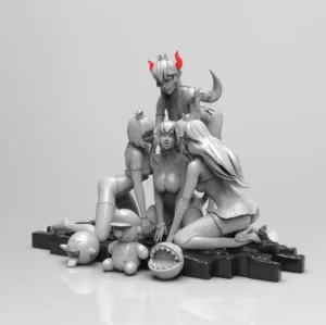 3D Printed Bowsette Statue