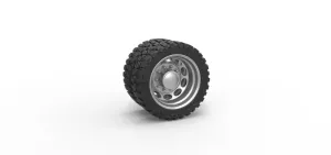Diecast Rear semi wheel for pickup Version 20 Scale 1:25
