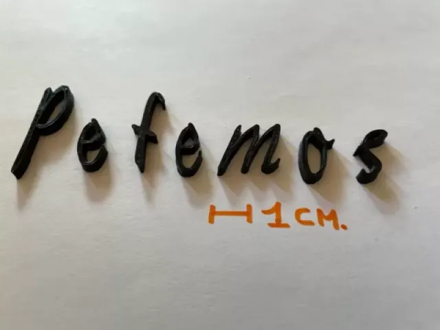 PETEMOSS lowercase 3D letters STL file — Image 3 of 6