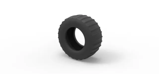 Tire of Vintage Pulling tractor Version 4 Scale 1:25 — Фото 7 из 8