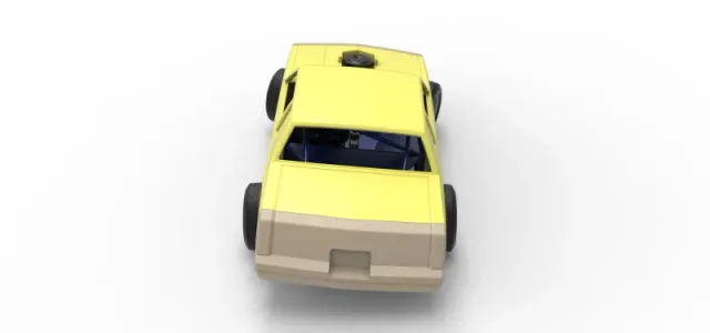 Vintage Dirt late model race car while turning Scale 1:25 — Image 17 of 30