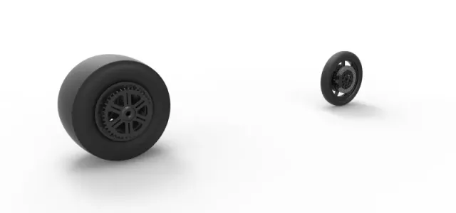 Wheel Set of Top fuel dragster motorcycle Scale 1:25 — Image 9 of 15