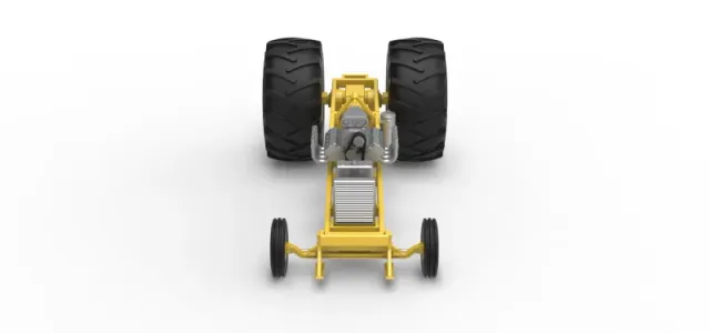 Vintage Pulling tractor Base Version 2 Scale 1:25 — Фото 8 из 24