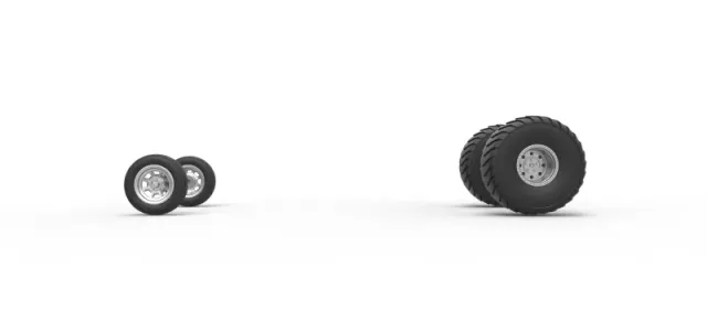 Wheel set of 2wd Pulling truck Scale 1:25 — Фото 5 из 13