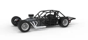 Vintage Asphalt Modified stock car Base V9 Scale 1:25