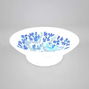 Blue & White Salad Bowl
