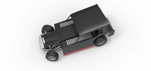 Vintage Dirt Modified stock car V6 while turning Scale 1:25 — Фото 4 из 31