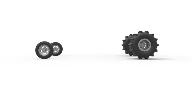 Wheel set of Dirt Dragster Scale 1:25 — Image 5 of 12