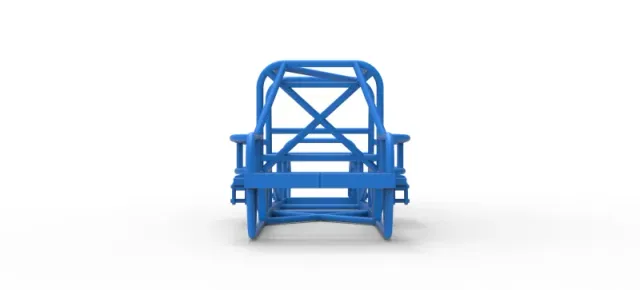 Frame of Vintage Dirt Modified stock car Version 6 Scale 1:25 — Image 12 of 16