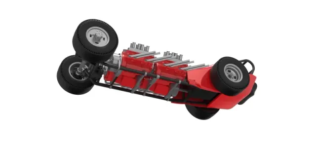 Vintage AWD Dragster Version 2 Scale 1:25 — Фото 3 из 30