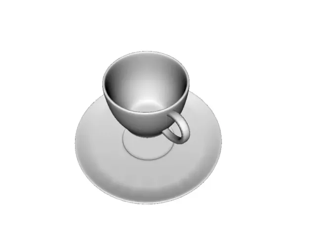 Simple Coffee Cup with Plate — Фото 3 из 4