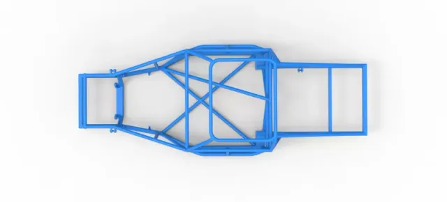 Frame of Vintage Dirt late model Race car Version 2 Scale 1:25 — Фото 9 из 15